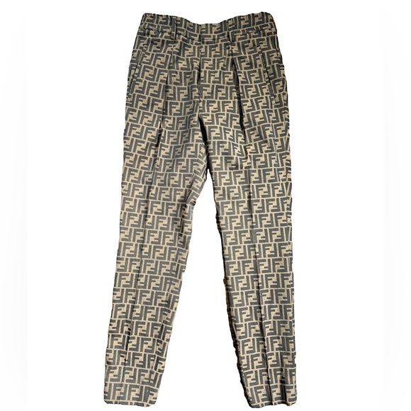 Men’s Fendi FF Logo Trousers size 44 (X-small) - Picture 1 of 5